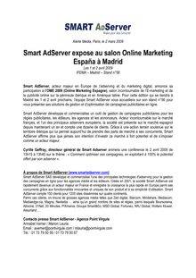 Smart AdServer expose au salon Online Marketing España à Madrid
