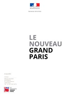 Le nouveau Grand Paris, document officiel du 06/03/2013