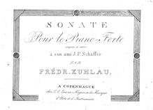 Partition complète, Piano Sonata, Op.4, Kuhlau, Friedrich