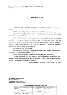 Italien 2003 Brevet (filière technologique)