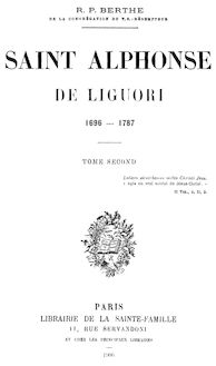 Saint Alphonse de Liguori (tome 2