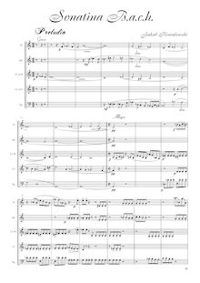 Partition partytura i głosy, Sonatina B.A.C.H. pour vent quintette