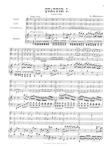 Partition complète, Piano quatuor No.3 en C, WoO 36, C major, Beethoven, Ludwig van