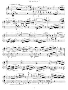 Partition complète, 4 sonatines, Op.88, Kuhlau, Friedrich