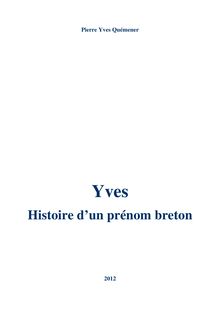 Yves, histoire d un prénom breton