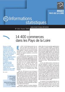 14 400 commerces dans les Pays de la Loire