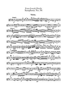 Partition altos, Symphony No.96 en D major, “pour Miracle”, Sinfonia No.96