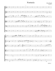 Partition Fantasia, VdGS No.3 - partition complète (Tr Tr T T B B), fantaisies pour violes de gambe