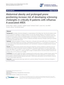 Abdominal obesity and prolonged prone positioning increase risk of developing sclerosing cholangitis in critically ill patients with influenza A-associated ARDS
