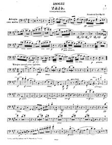 Partition de violoncelle, Piano Trio, A major, Kiel, Friedrich