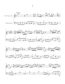 Partition No., Sonata en D minor, 12 enregistrement  sonates, Valentine, Robert