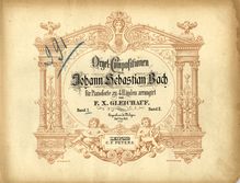 Partition complète, Fantasia e Fuga par Johann Sebastian Bach