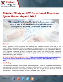 ICT Investment Trends in Spain: Market Share Size And Analysis Report 2016