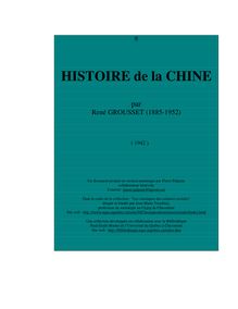 HISTOIRE de la CHINE