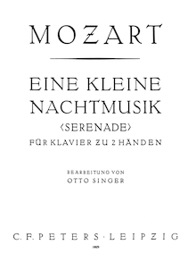 Serenade par Wolfgang Amadeus Mozart
