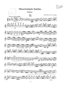 Partition Book 2, Op.25, Charakteristische Tonbilder für Violine und Klavier