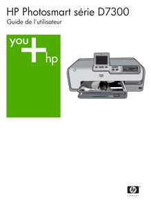 Guide de l utilisateur et Notice Imprimantes HP  Photosmart D7360
