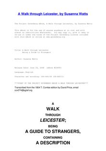 A Walk through Leicester - being a Guide to Strangers