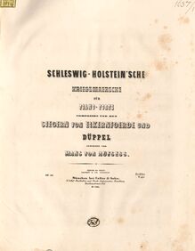 Partition de piano, Schleswig-Holstein sche Kriegsmarsche, Op.10