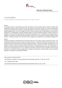 La perception - article ; n°3 ; vol.36, pg 317-324