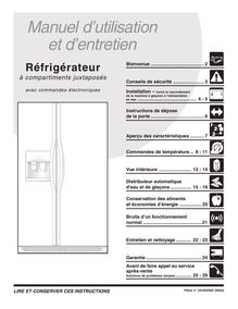 Notice Réfrigérateur Frigidaire  FRS6L7EES9