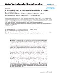 A longitudinal study of Campylobacterdistribution in a turkey production chain