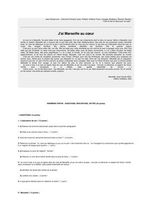 Français 2001 Brevet (filière générale)
