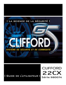 Notice Système de voiture sécurité Clifford  22CX 980074 series