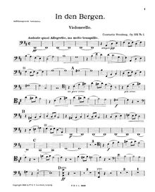 Partition de violoncelle, Aus Italien, 1. D major2. A major3. D major