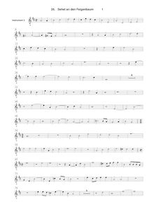Partition Instrument 3 , partie [G2 clef], Geistliche Chor-Music, Op.11