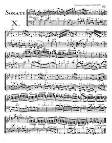 Partition Sonata No.10 en D major, 12 violon sonates (deuxième livre)