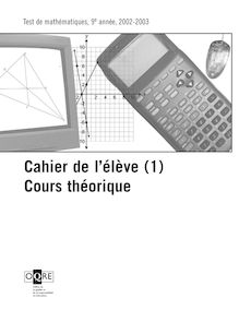 Cahier de lélève (1) Cours théorique