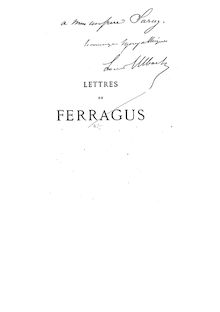 Lettres de Ferragus / par Louis Ulbach