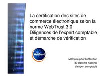 La certification des sites de commerce électronique selon la norme ...