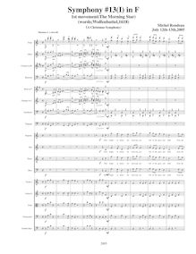 Partition , Maestoso, Symphony No.13  Chistmas Symphony , F major