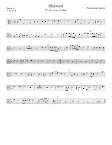 Partition ténor viole de gambe 1, alto clef, Madrigali a 5 voci, Libro 5 par Pomponio Nenna