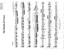 Partition violons I, pour Death of Crowe, a minor, Robertson, Ernest John