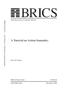A Tutorial on Action Semantics
