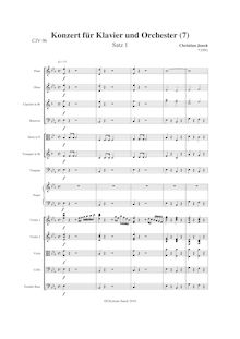 Partition Satz 1, Klavierkonzert Nr.7, E♭ major, Junck, Christian