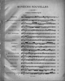 Partition Livraison 6, 18 Pièces Nouvelles, pour orgue, Various