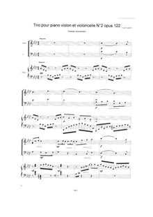 Partition , Allegretto, Trio No.2, Op.122, Plante, Cyril par Cyril Plante