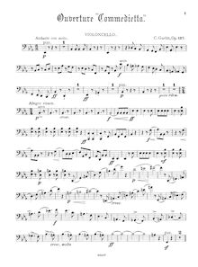 Partition de violoncelle, Overture Commedietta, Op.137