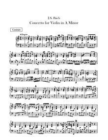 Partition Continuo (clavecin), violon Concerto, Violin Concerto No.1
