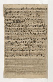 Partition Partial score (fragment), clavecin Concerto, D minor, Bach, Johann Sebastian par Johann Sebastian Bach
