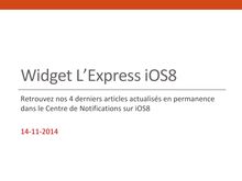 Mode d emploi iOS8 - L Express