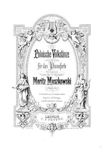 Partition complète, 4 Polish Folk Dances, Op.55, Moszkowski, Moritz