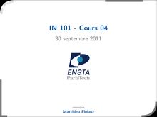 IN101 - cours 04 - 8 octobre 2010