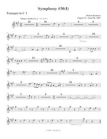 Partition trompette 1, Symphony No.30, A major, Rondeau, Michel