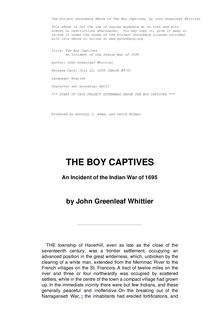 The Boy Captives
