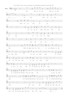 Partition Ch. 2: basse , partie, Musikalische Exequien, Op.7, SWV 279-281